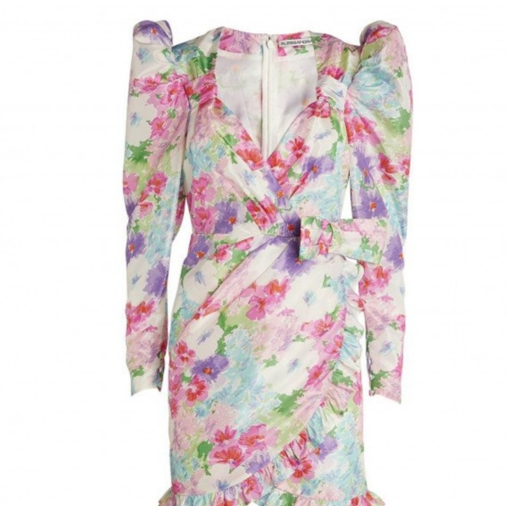 Alessandra Rich Floral Dress New